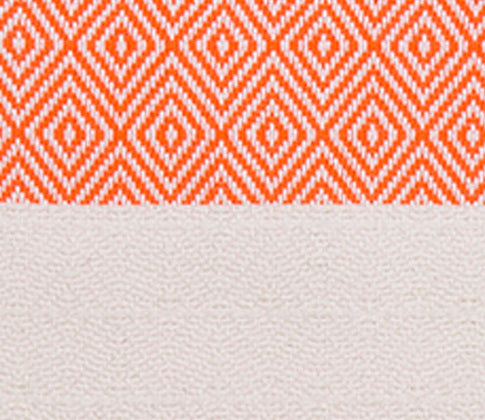 Venice Orange Turkish Towel 100 Percent Cotton 40 Inch by 70 Inch Quick Dry Sand Resistant Eco Friendly Beach Bath Blanket - Love Salve